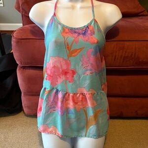 Everly Multicolor Abstract Top